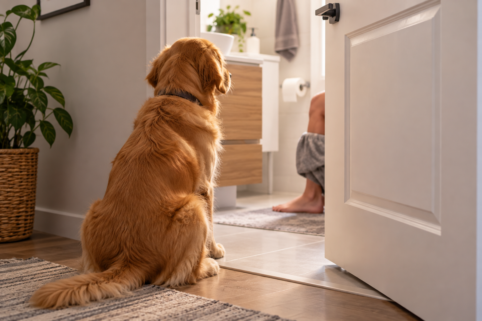 Why Does My Dog Follow Me to the Bathroom?
